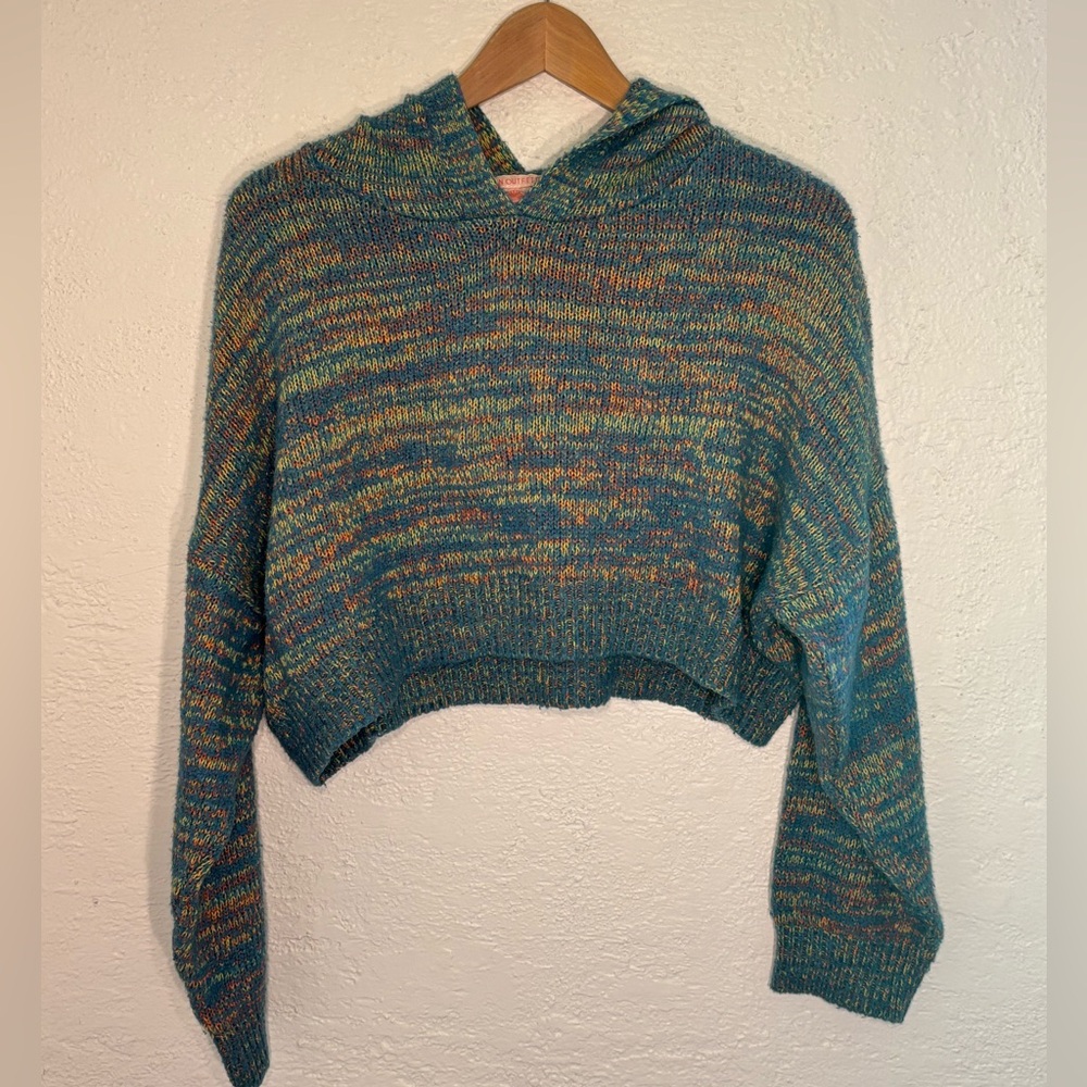 Urban Outfitters Space Dye Hooded Pullover Jumper
